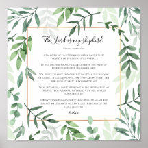 De Heer is mijn Shepherd, Psalm 23