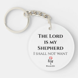 De Heer is mijn Shepherd, Psalm 23 Sleutelhanger