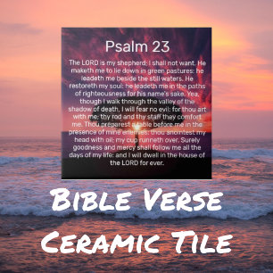 De Heer is mijn Shepherd Psalm 23 Tegeltje