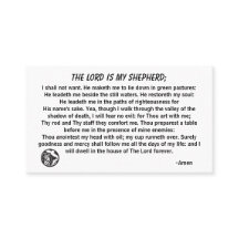 De Heer is mijn Shepherd PSALM 23 Visitekaartje