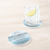 De Heer is mijn Shepherd Psalm 23 Zandsteen Onderzetter (Zijkant)