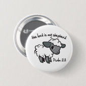 De Heer is mijn Shepherd Ronde Button 5,7 Cm (Voorkant /achterkant)
