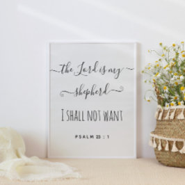 De Heer is mijn Shepherd Script Poster