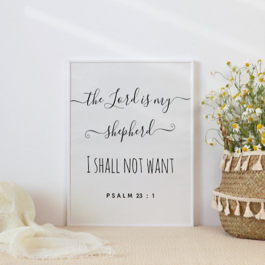 De Heer is mijn Shepherd Script Poster