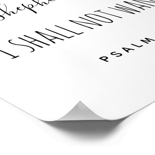 De Heer is mijn Shepherd Script Poster (Hoek)