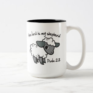 De Heer is mijn Shepherd Tweekleurige Koffiemok