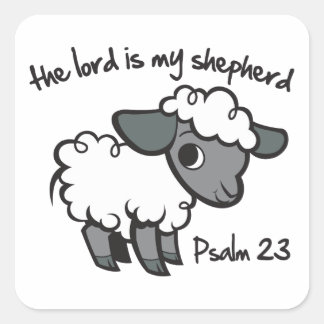De Heer is mijn Shepherd Vierkante Sticker