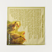 De Heer is mijn Shepherd Wandkleed (Voorkant (horizontaal))