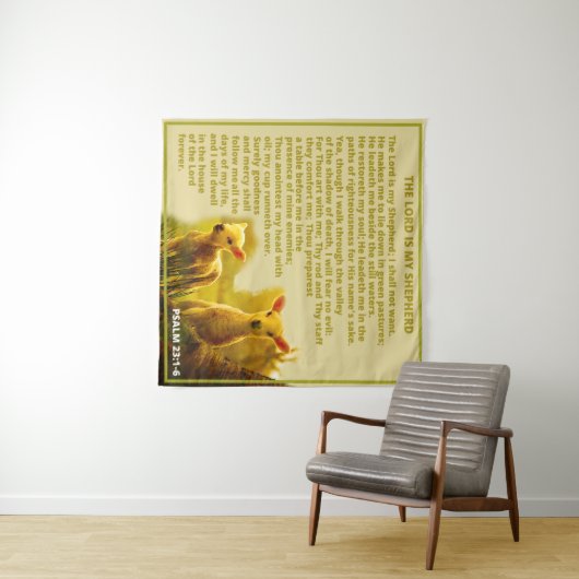 De Heer is mijn Shepherd Wandkleed (In Situ (horizontaal))