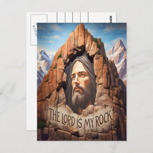 De Heer is mijn steen Briefkaart (Voorkant / Achterkant)