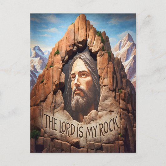 De Heer is mijn steen Briefkaart (Voorkant)