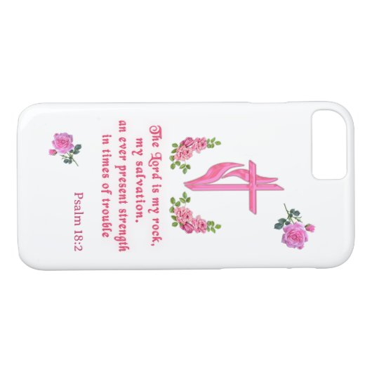 De Heer is mijn steen Case-Mate iPhone Case (Achterkant (Horizontaal))