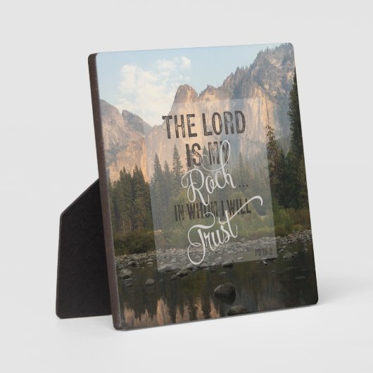 De Heer is mijn steen Fotoplaat (Voorkant)