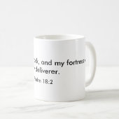 De Heer is mijn steen Mok (Voorkant rechts)