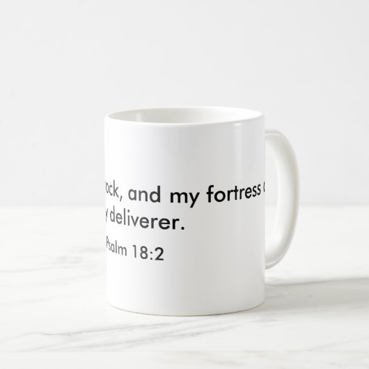 De Heer is mijn steen Mok (Voorkant rechts)