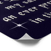 De Heer is mijn steen Poster (Hoek)