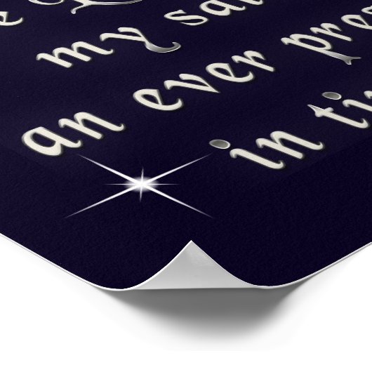 De Heer is mijn steen Poster (Hoek)