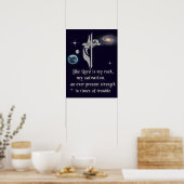 De Heer is mijn steen Poster (Keuken)