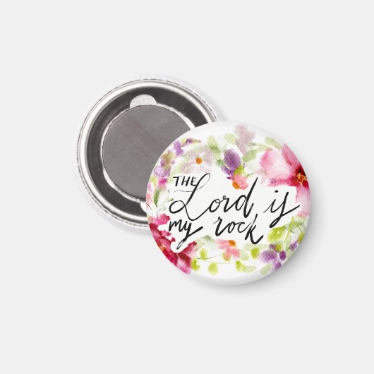 De Heer is mijn steen | Schrift Magneet (Voorkant / Achterkant)