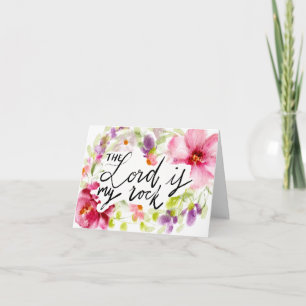 De Heer is mijn steen   Schrift Notitiekaartje