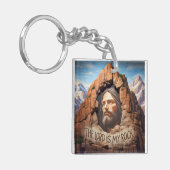 De Heer is mijn steen Sleutelhanger (Voorkant Links)