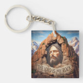 De Heer is mijn steen Sleutelhanger (Voorkant)