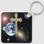 De Heer is mijn steen Sleutelhanger (Achterkant)