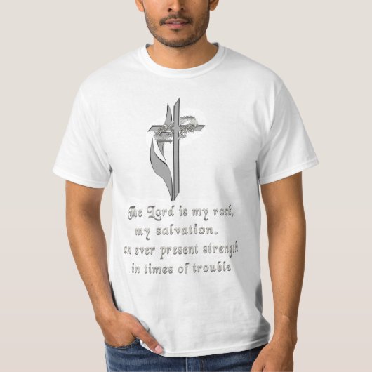 De Heer is mijn steen T-shirt (Voorkant)