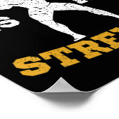 De Heer is mijn Sterke Christelijke Gym Jesus Work Poster (Hoek)