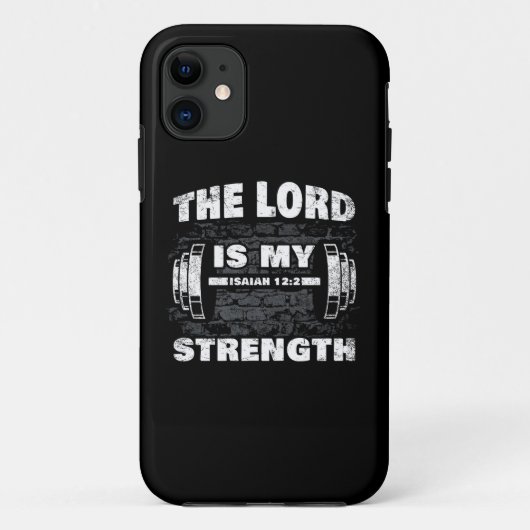 De Heer is mijn Sterke Isaiah 12:2 Christelijk Case-Mate iPhone Case (Achterkant)