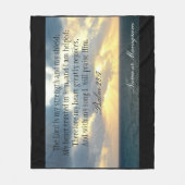 De Heer is mijn Sterke Psalm Christelijke Bijbel Fleece Deken (Voorkant)