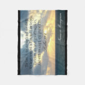 De Heer is mijn Sterke Psalm Christelijke Bijbel Fleece Deken (Voorkant)