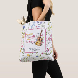 De Heer is Mijn Sterkte Bijbel Zondag School Custo Tote Bag