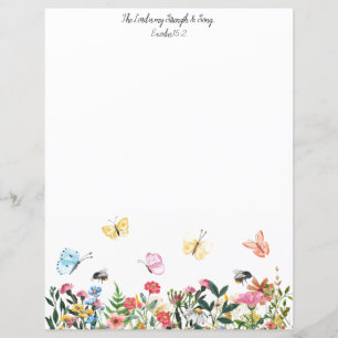 De Heer is mijn Sterkte Christelijk Stationery