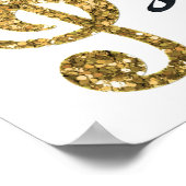 De Heer is Mijn Sterkte en Mijn Song Gold Print (Hoek)