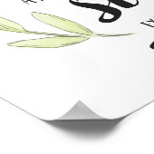 De Heer is Mijn Sterkte en Mijn Song Print (Hoek)