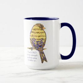 De Heer is mijn Sterkte & Song Schriftvogel Mok