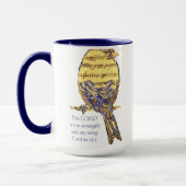 De Heer is mijn Sterkte & Song Schriftvogel Mok (Links)