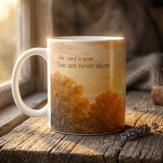 De Heer is nabij Christelijk geloof Aanmoediging Koffiemok