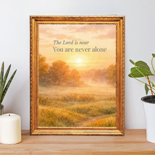 De Heer Is Nabij Christelijk Geloof Poster