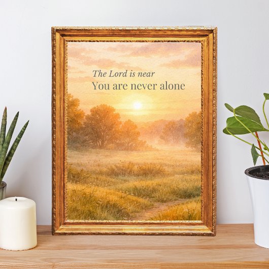 De Heer Is Nabij Christelijk Geloof  Poster