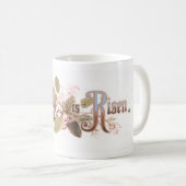 "De Heer is opgestaan" paasbloesems Koffiemok (Voorkant rechts)