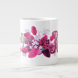 De Heer Is Opgestaan Vintage Paas Kunst Magenta Ro Grote Koffiekop