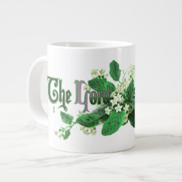"De Heer is Opgewekt" Vintage Paas Kunst groen Grote Koffiekop