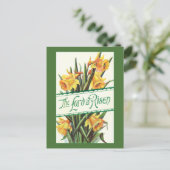 De  Heer is Risen met Gele Daffodils Briefkaart (Staand voorkant)