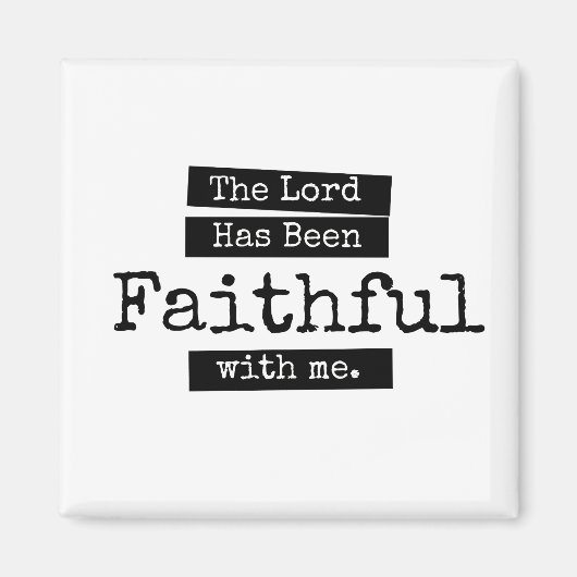 De Heer is trouw geweest Magneet (Voorkant)