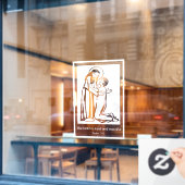 De Heer is vriendelijk en barmhartig Raamsticker (Cafe Raam)