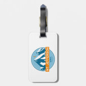 De heer Jefferson New Hampshire Stars Moon Bagagelabel (Achterkant verticaal)