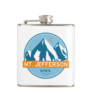 De heer Jefferson New Hampshire Stars Moon Heupfles