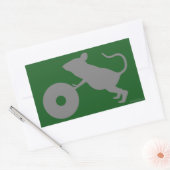 De heer Jingles van Green Mile Rechthoekige Sticker (Envelop)